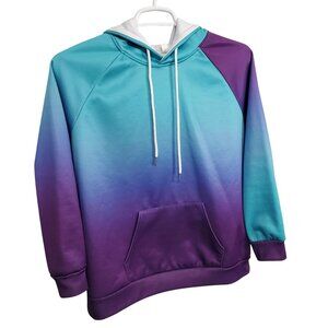 Pixie Lady 1X Hoodie Sweatshirt Pullover Gradient Relaxed Fit Pocket Drawstring